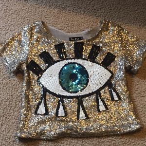 Glittery Crop Top